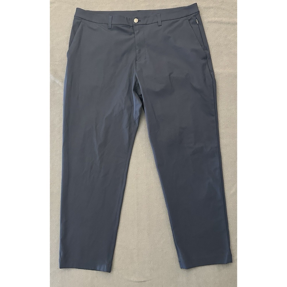 Lululemon Pants Mens 38x30 Blue Stretch Chino Slim Tapered Golf Travel LM5AR2S